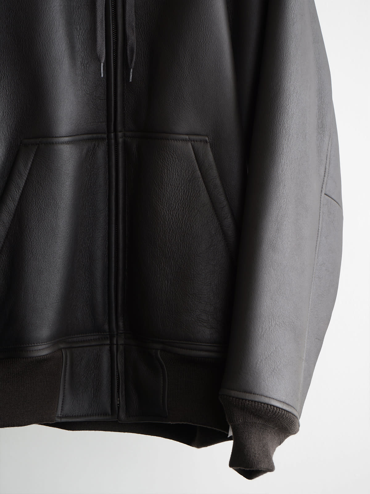 sheep skin zip parka(mouton) c5