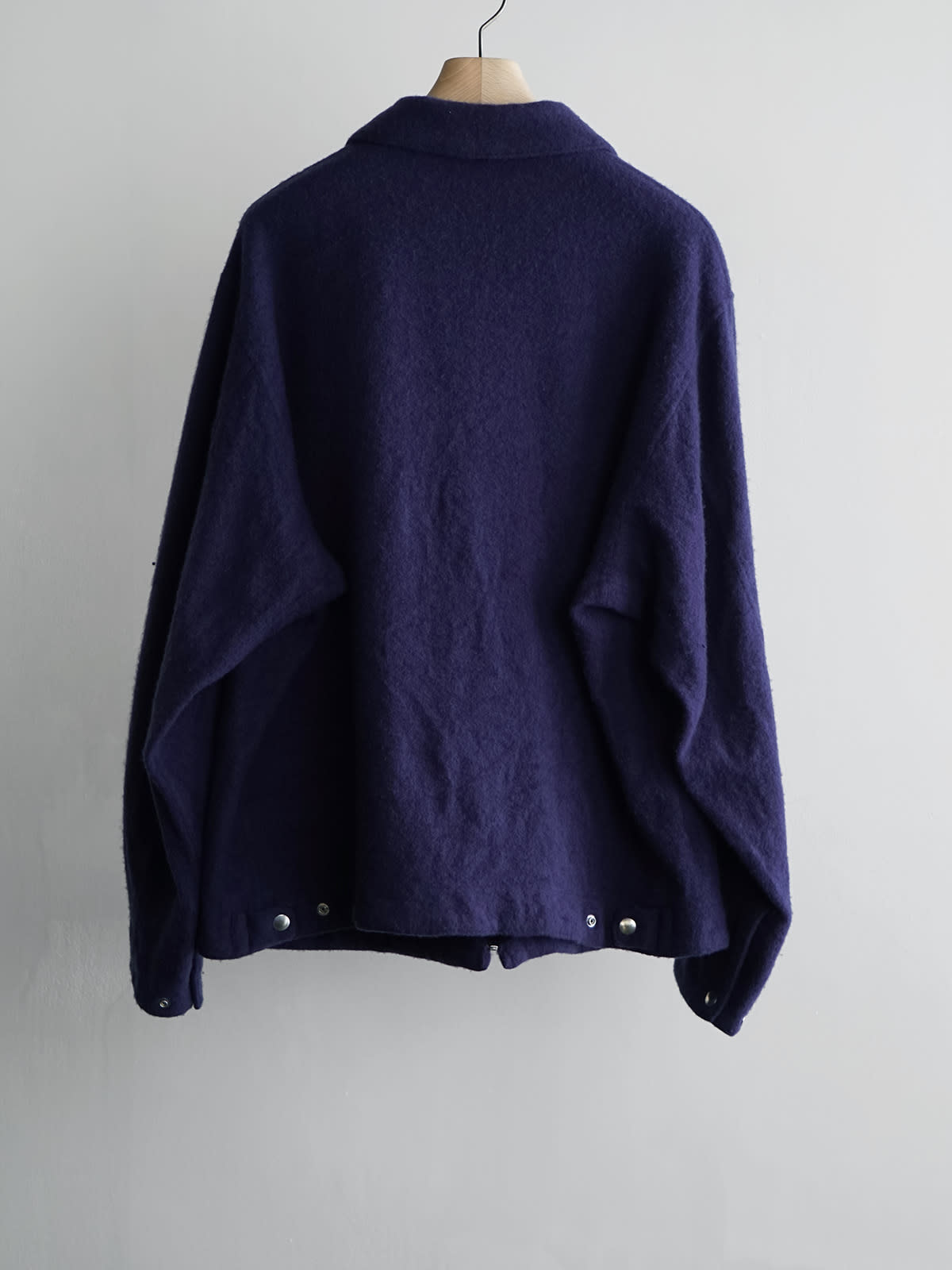 shrinked wool zip short jacket c6