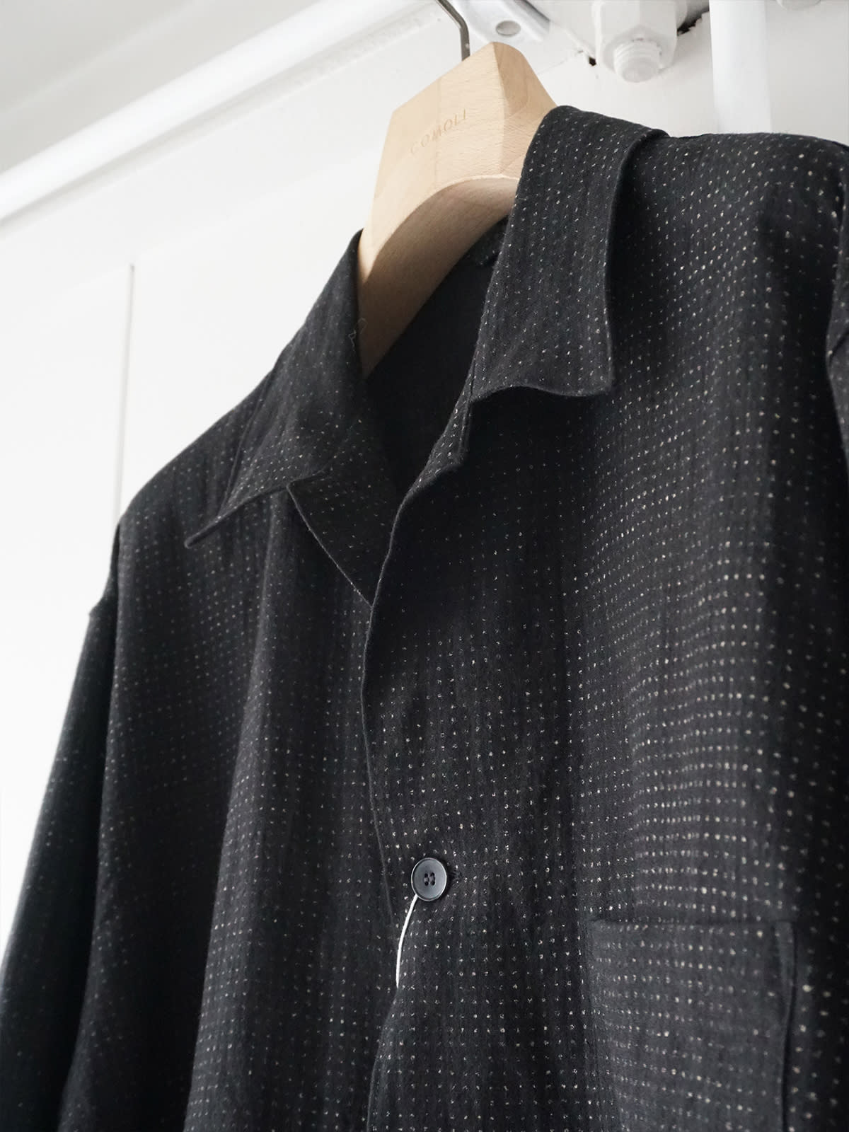 linen dot shirt jacket x3