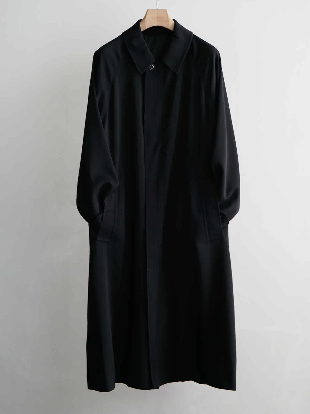 wool gabardine bal collar coat c2