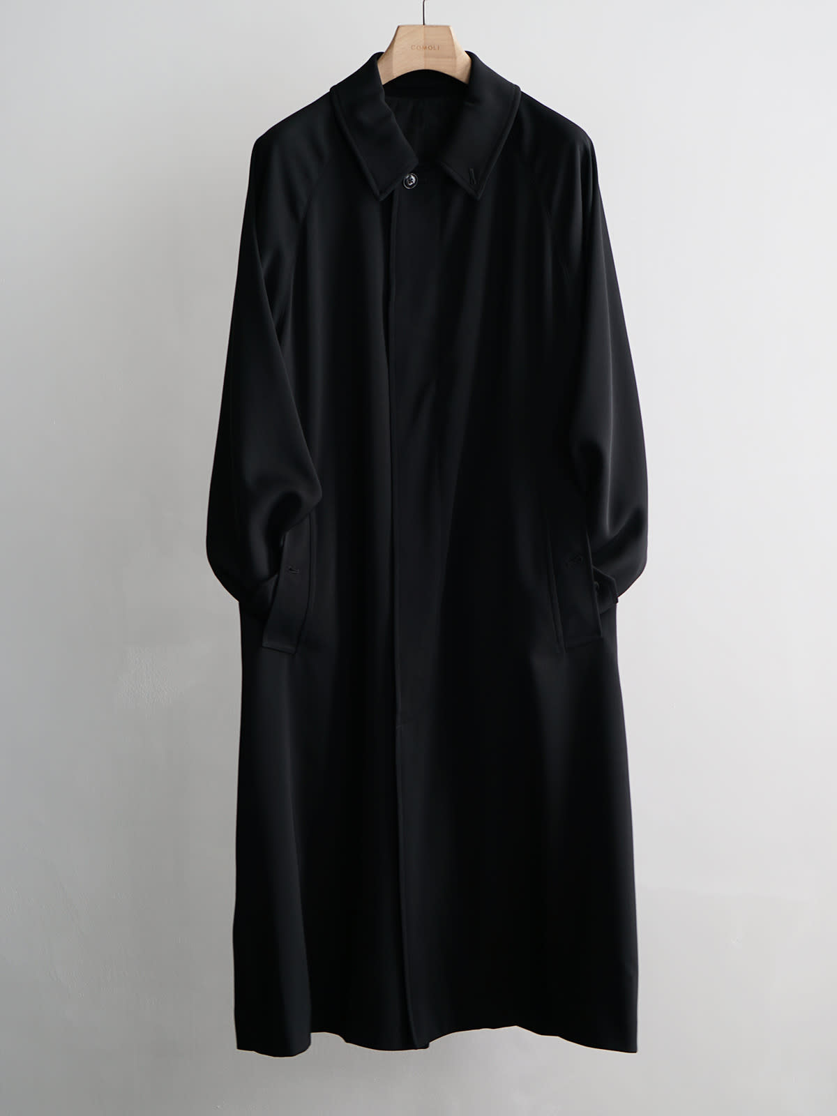 wool gabardine bal collar coat c2