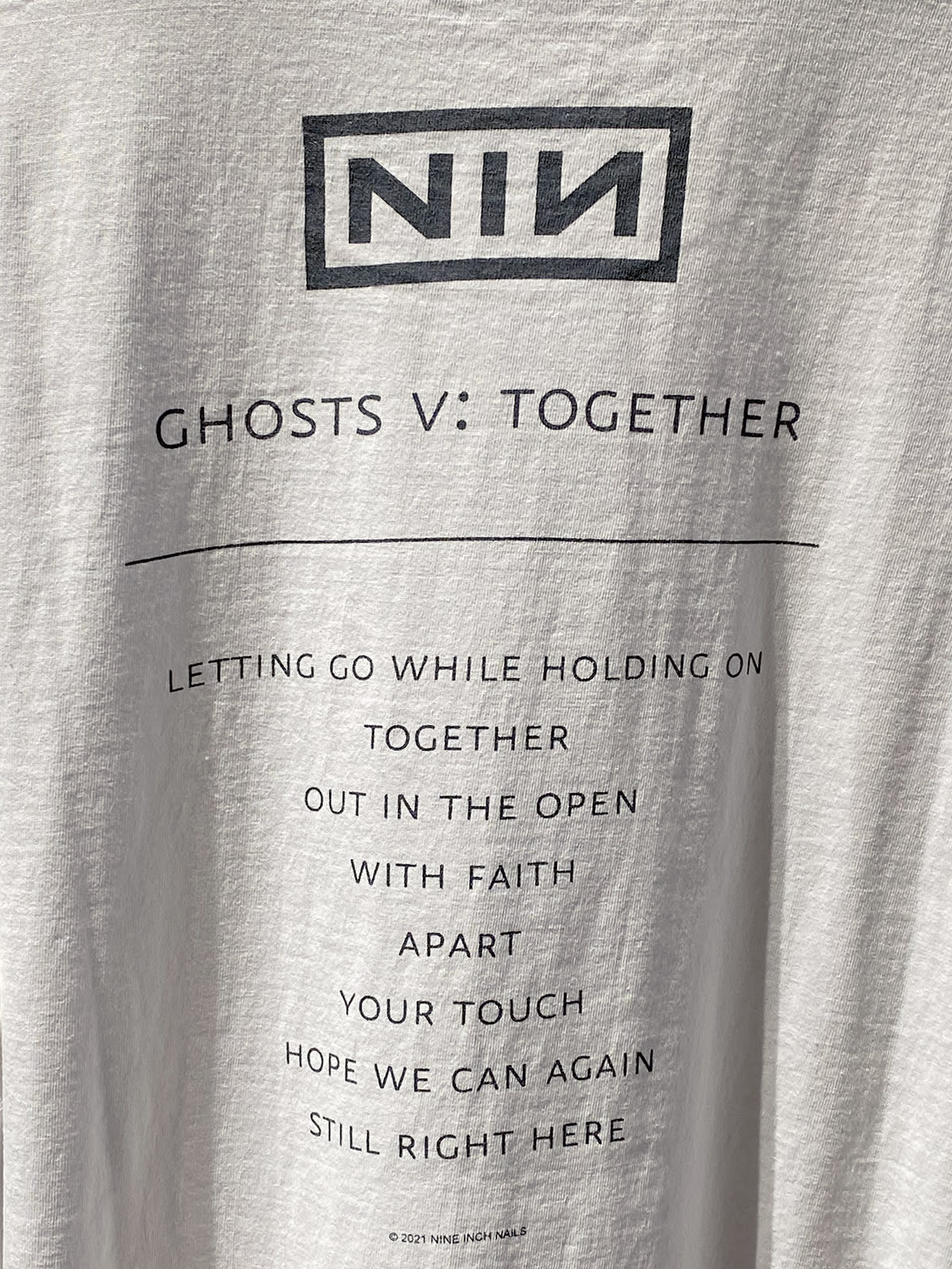 nin ghosts ⅴ together t-shirt3
