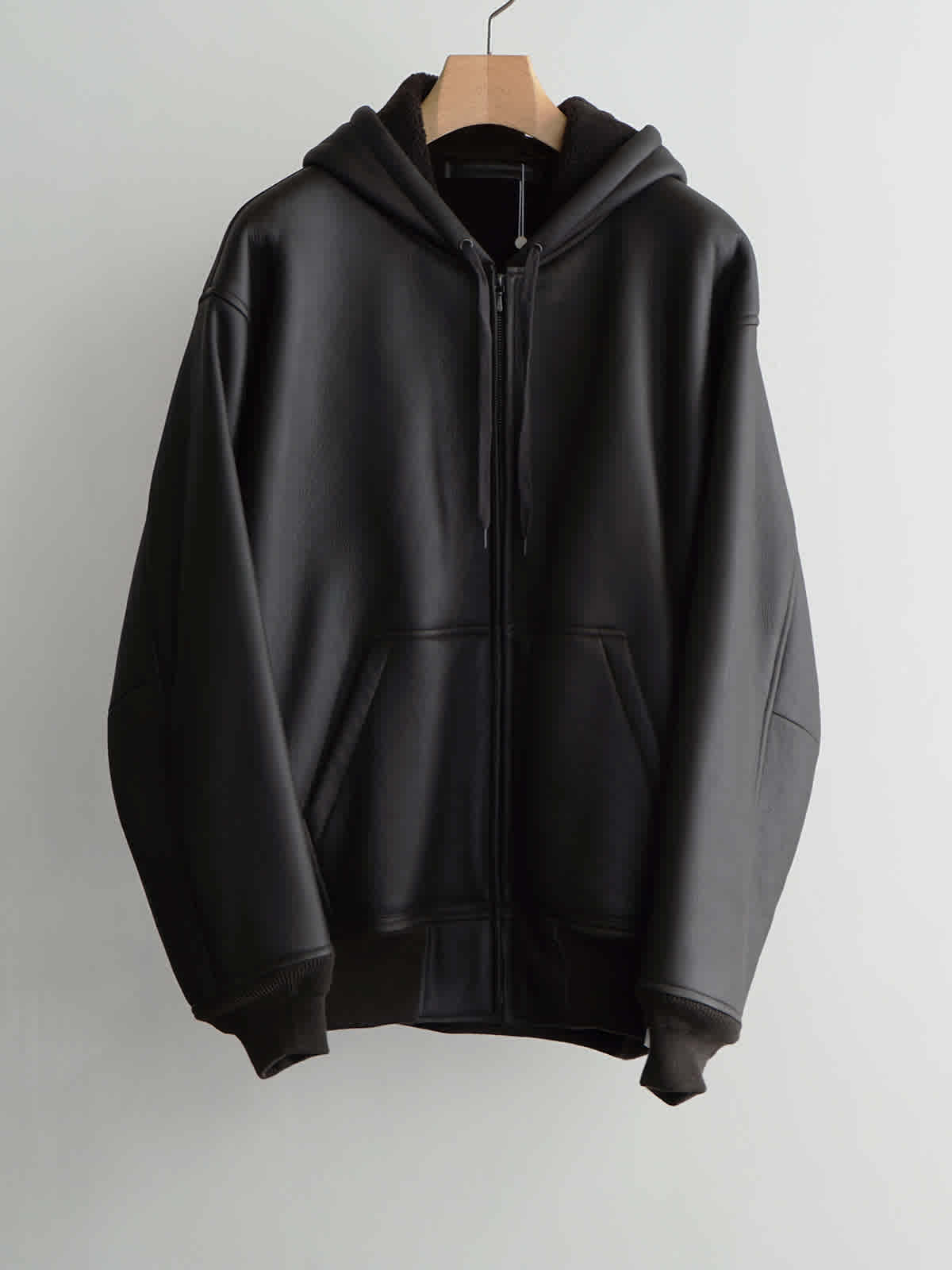 sheep skin zip parka(mouton) c1