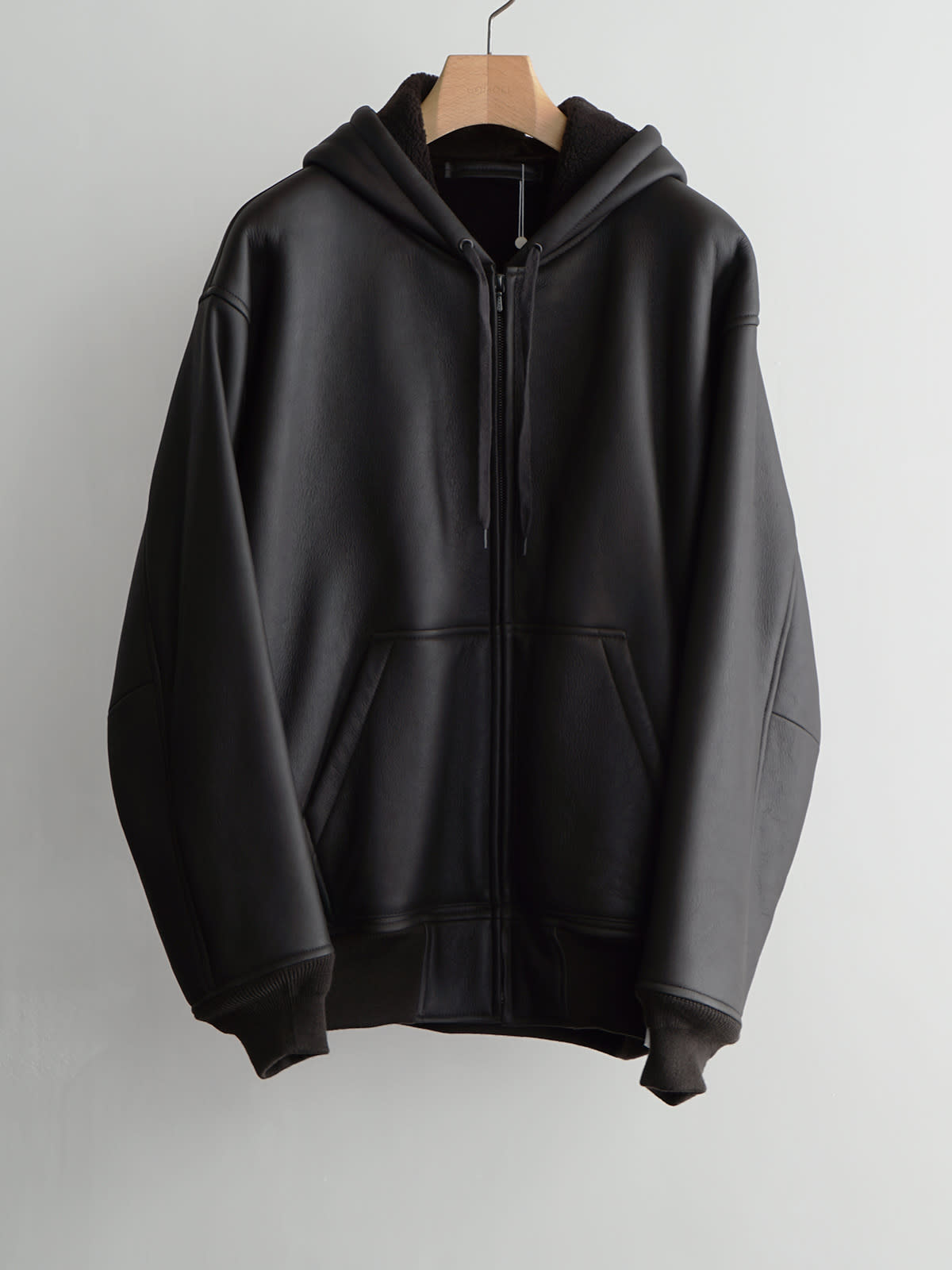 sheep skin zip parka(mouton) c1