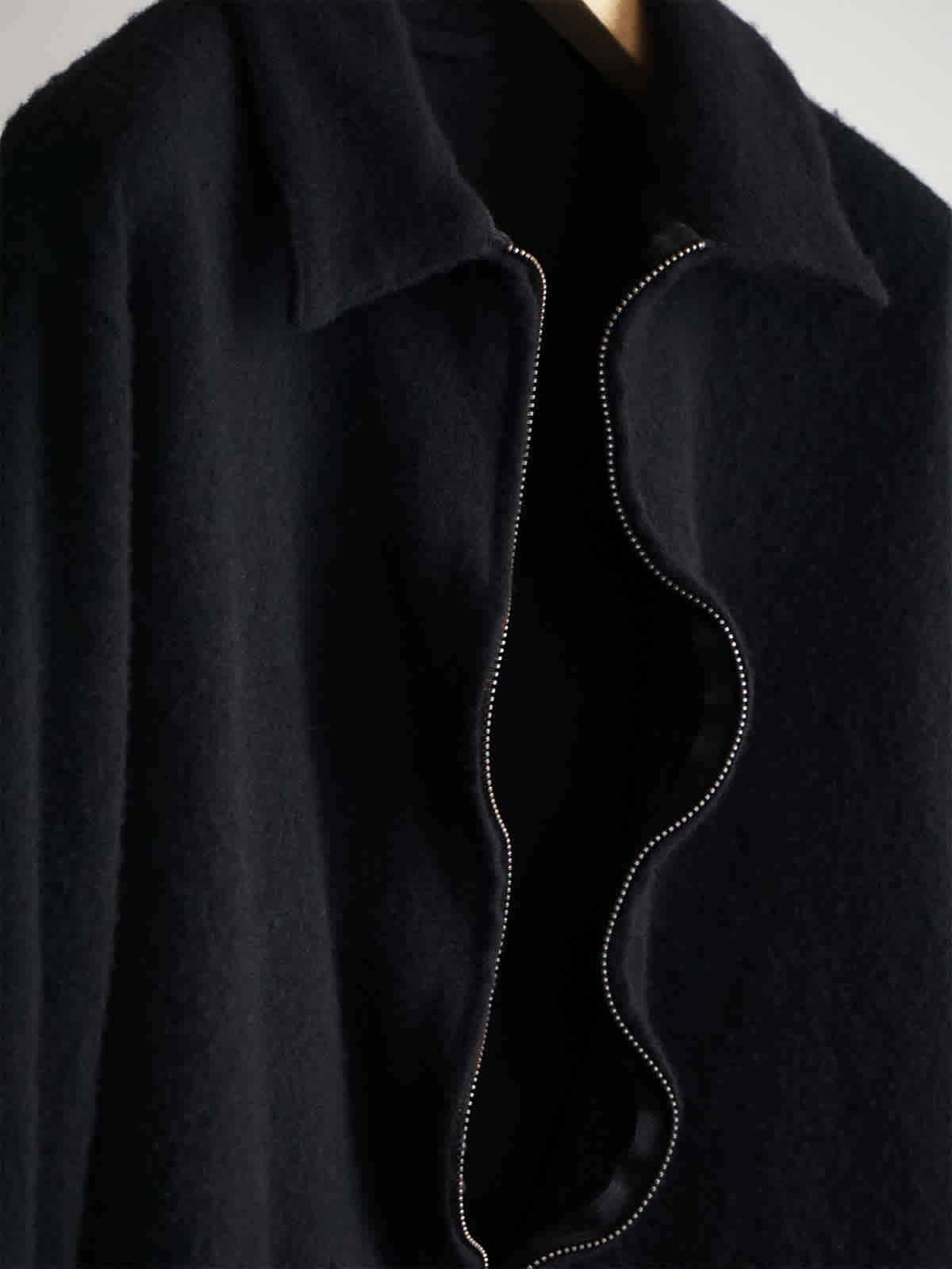 shrinked wool zip short jacket c12