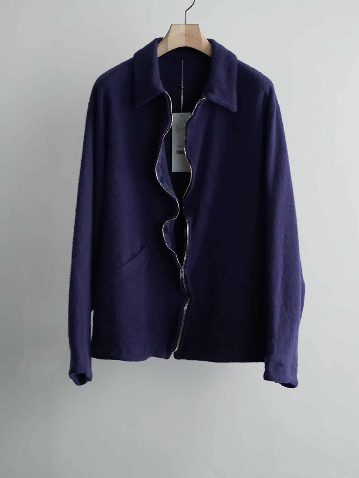 shrinked wool zip short jacket c5