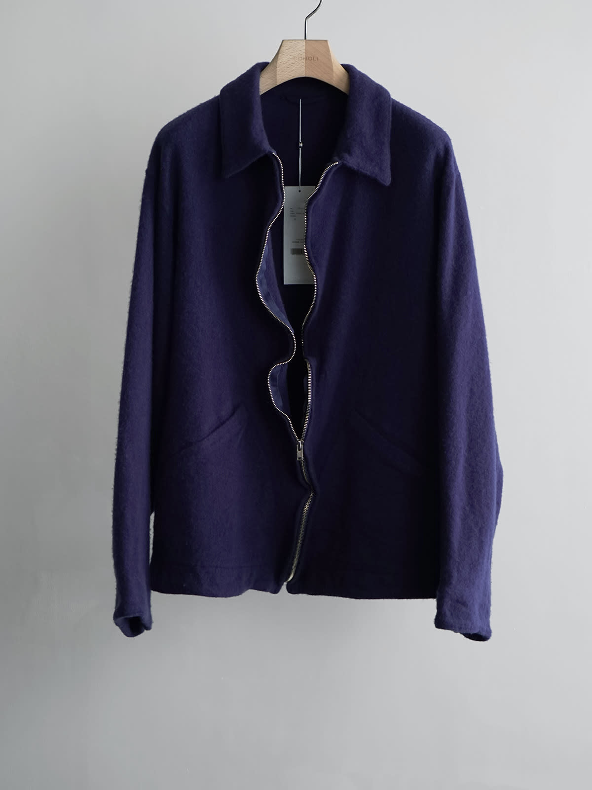 shrinked wool zip short jacket c5