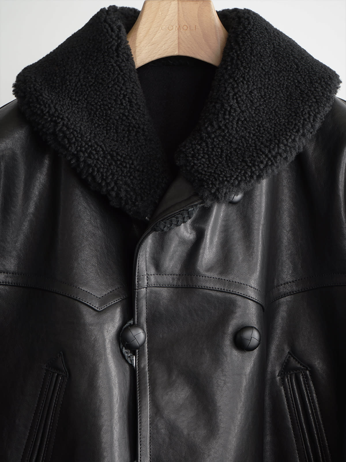 lamb leather canadian coat c8