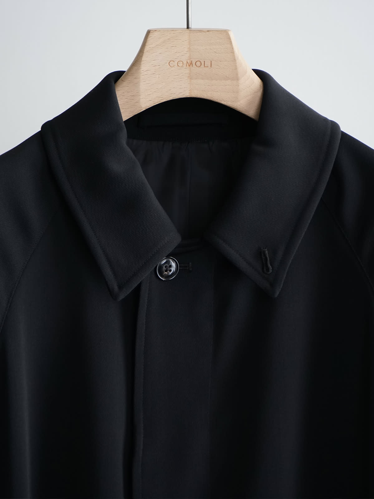 wool gabardine bal collar coat c5