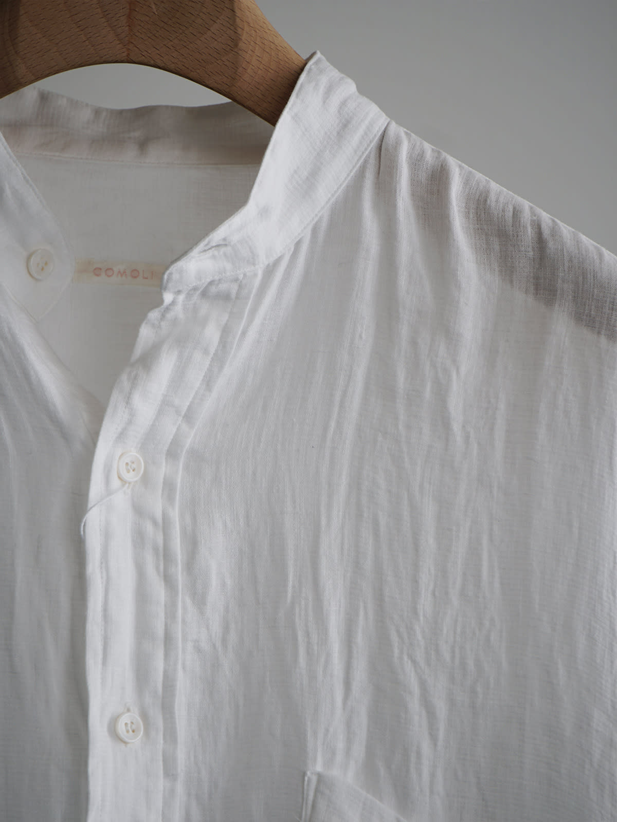 linen double cloth pullover shirt b8
