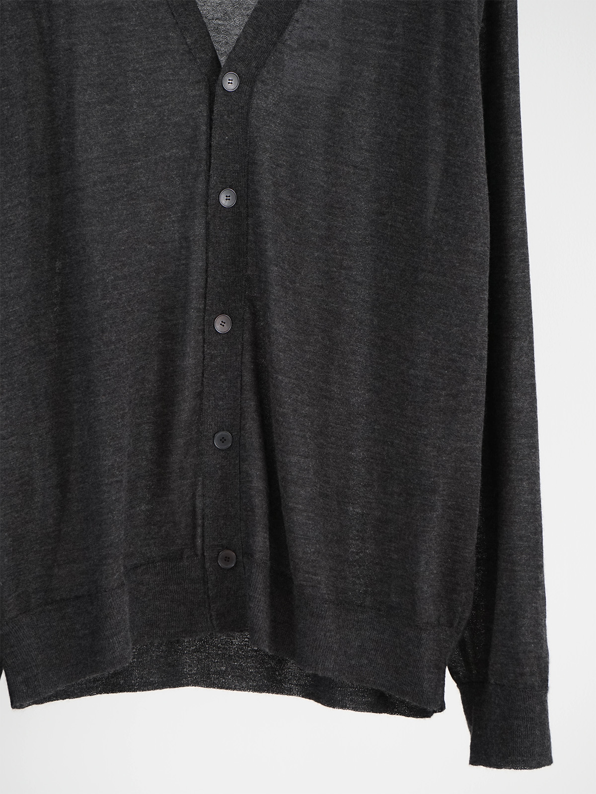 COMOLI 18G V NECK CARDIGAN 【公式通販】
