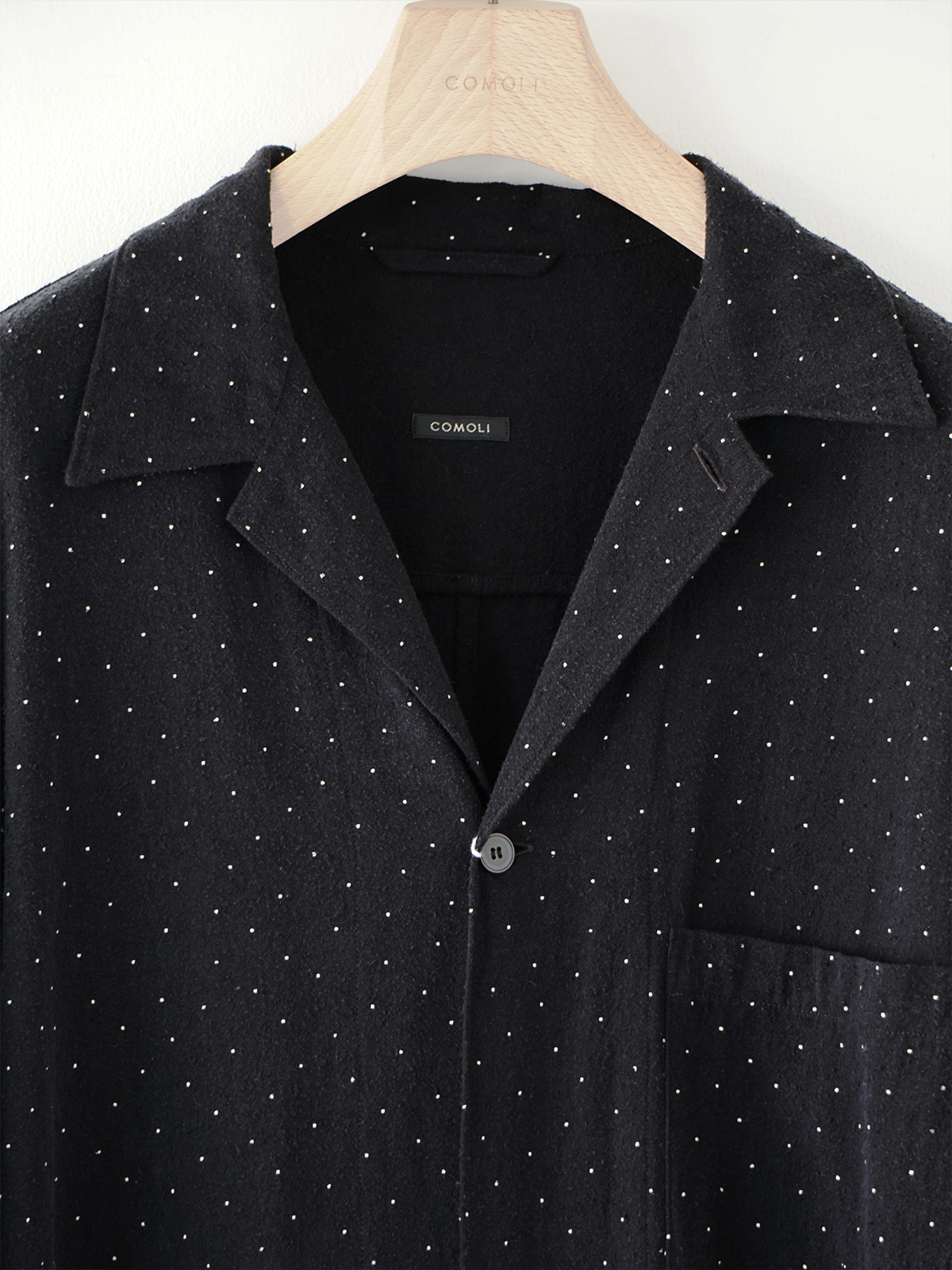 SILK NOIL DOT SHIRT JACKET