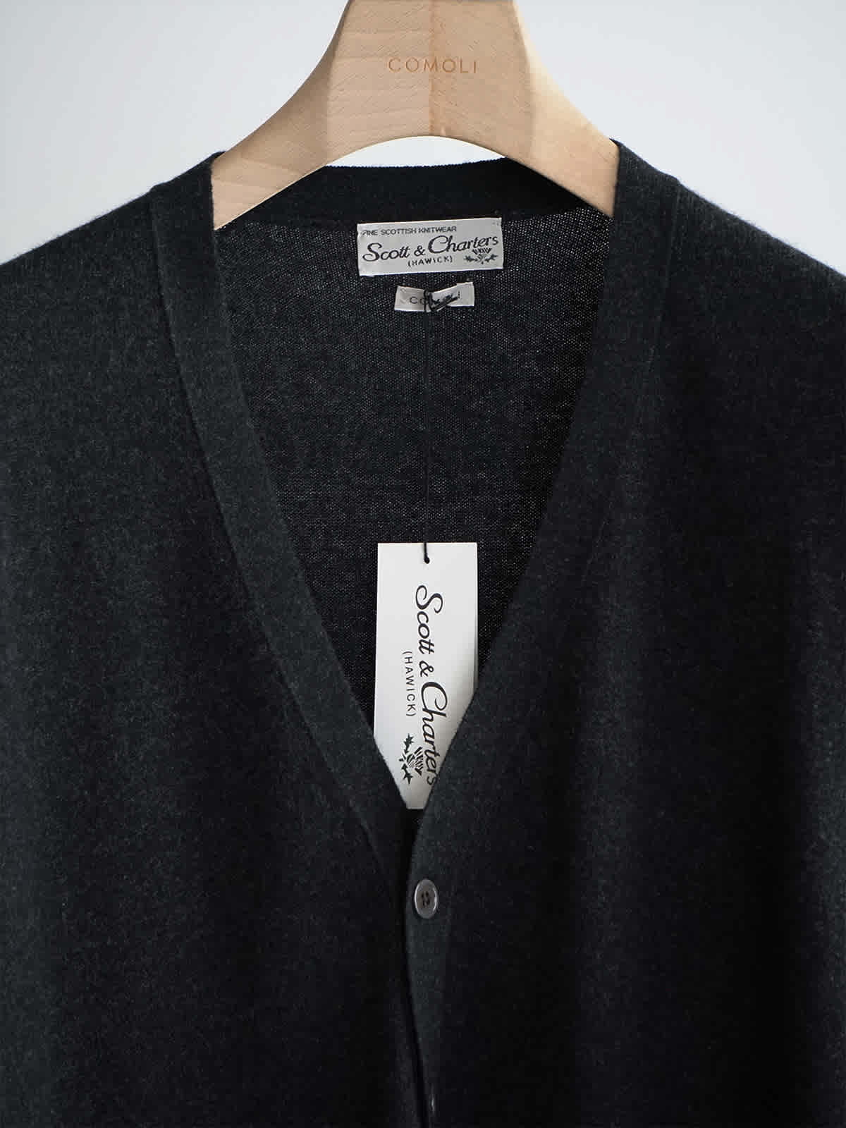 scott charters comoli vneck cardigan c7