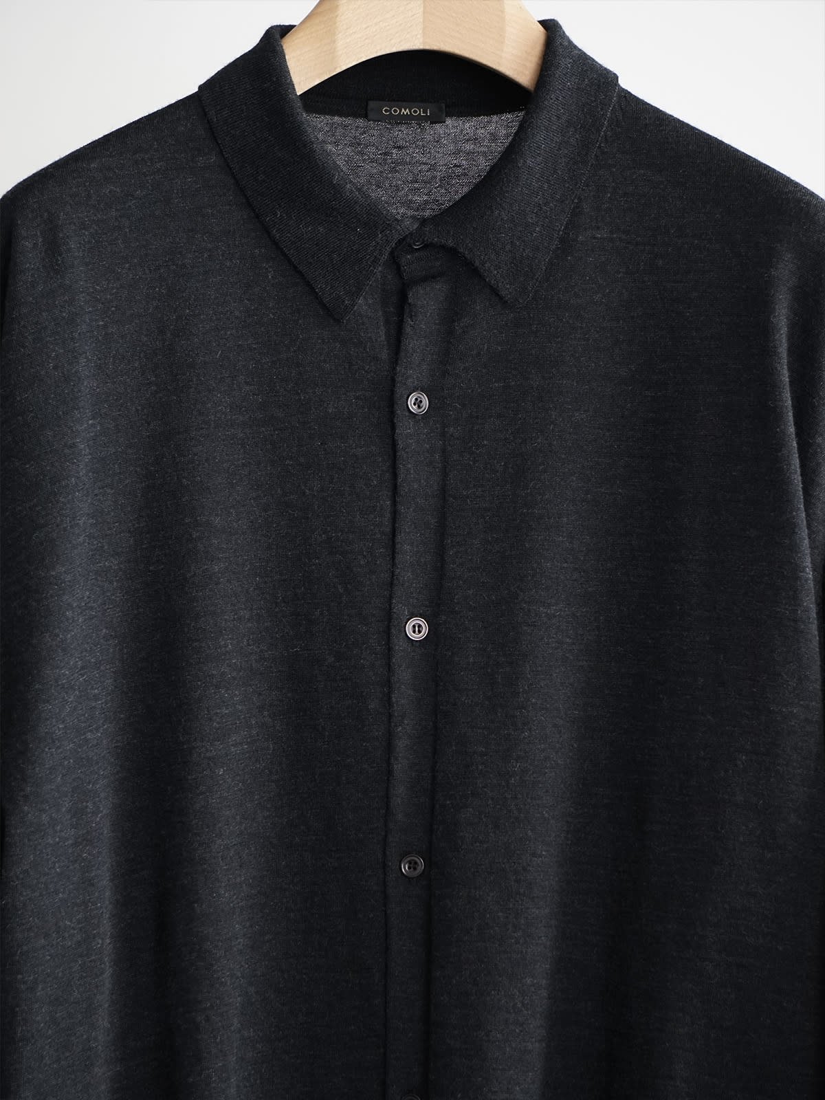 wool collared cardigan c4