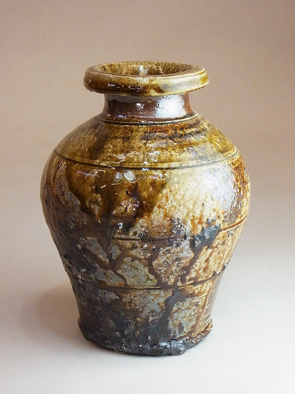 自然釉信楽壺 - 美術品
