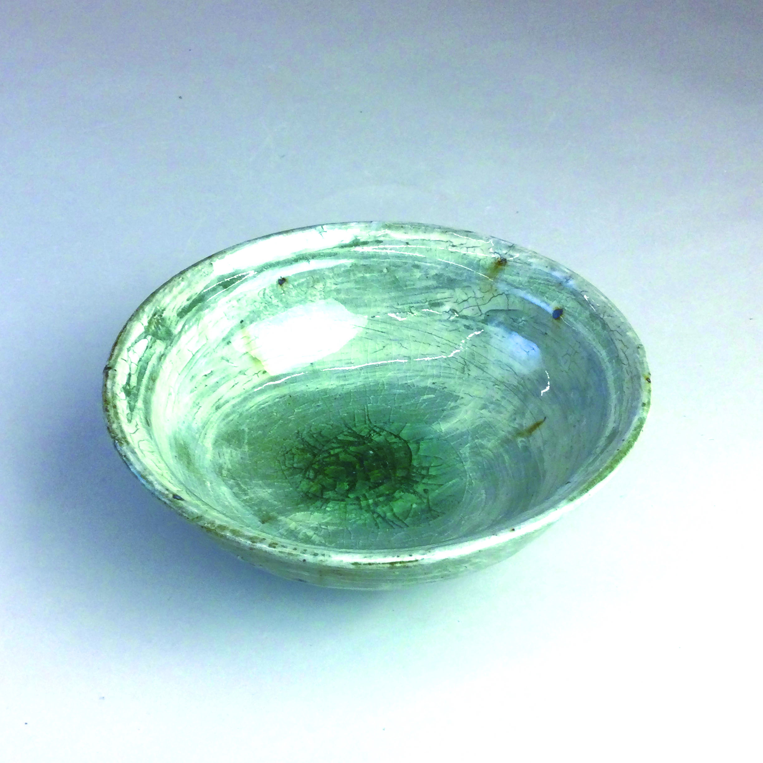 松灰釉刷毛目鉢