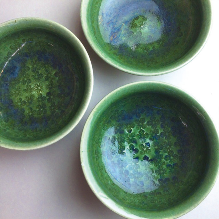 緑釉5寸小鉢