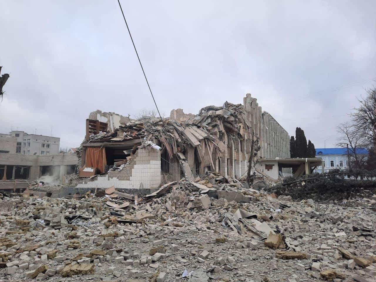 Destroyed school in Zhytomyr