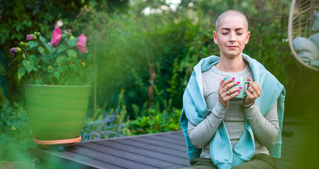 Woman meditating