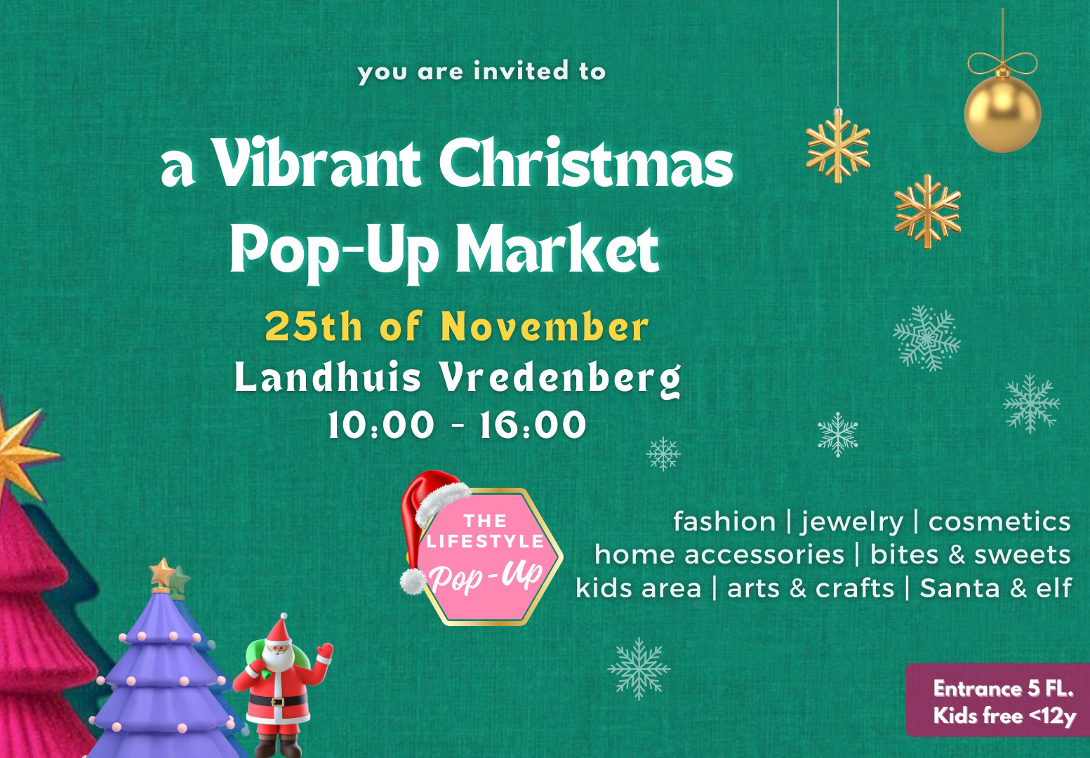 Vibrant Xmas Pop-Up Market