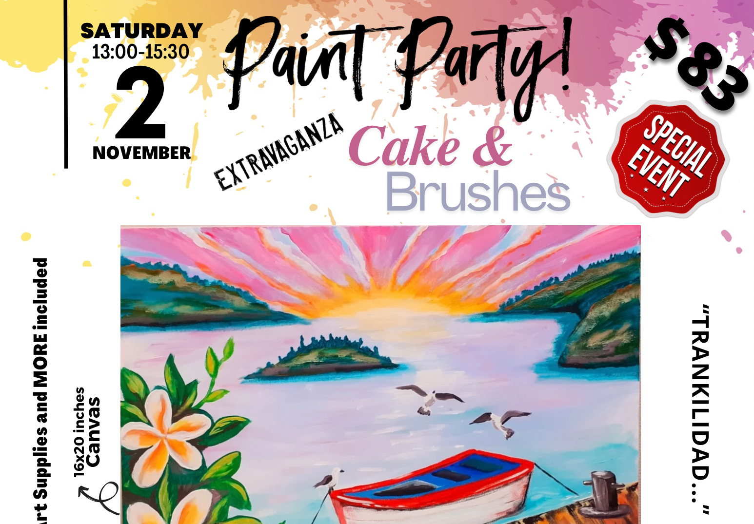 Unique Paint & Sip Experience at Landhuis Klein Santa Martha!