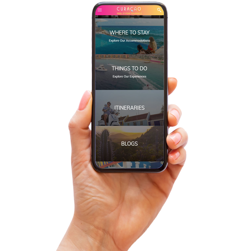 Hand with app in phone