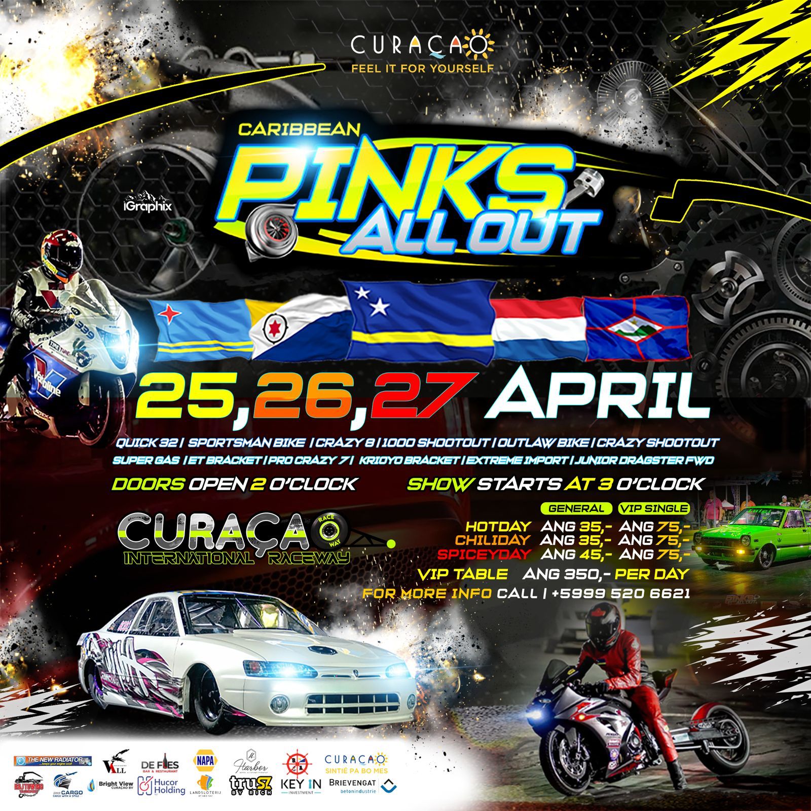 Caribbean pinks all out 