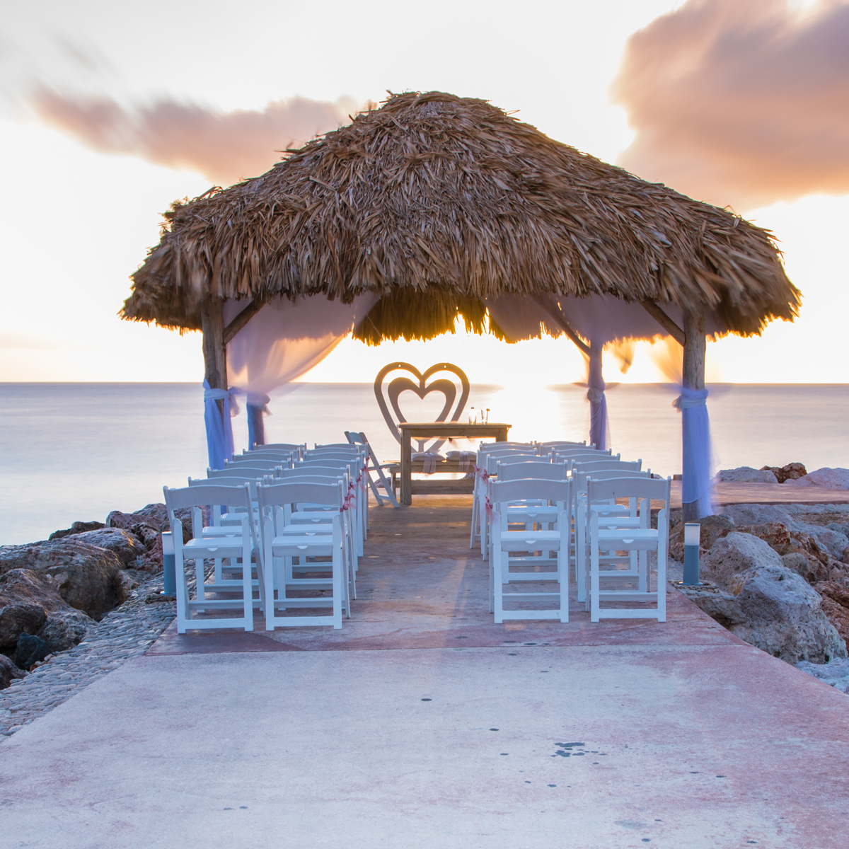 Wedding chapel on beach