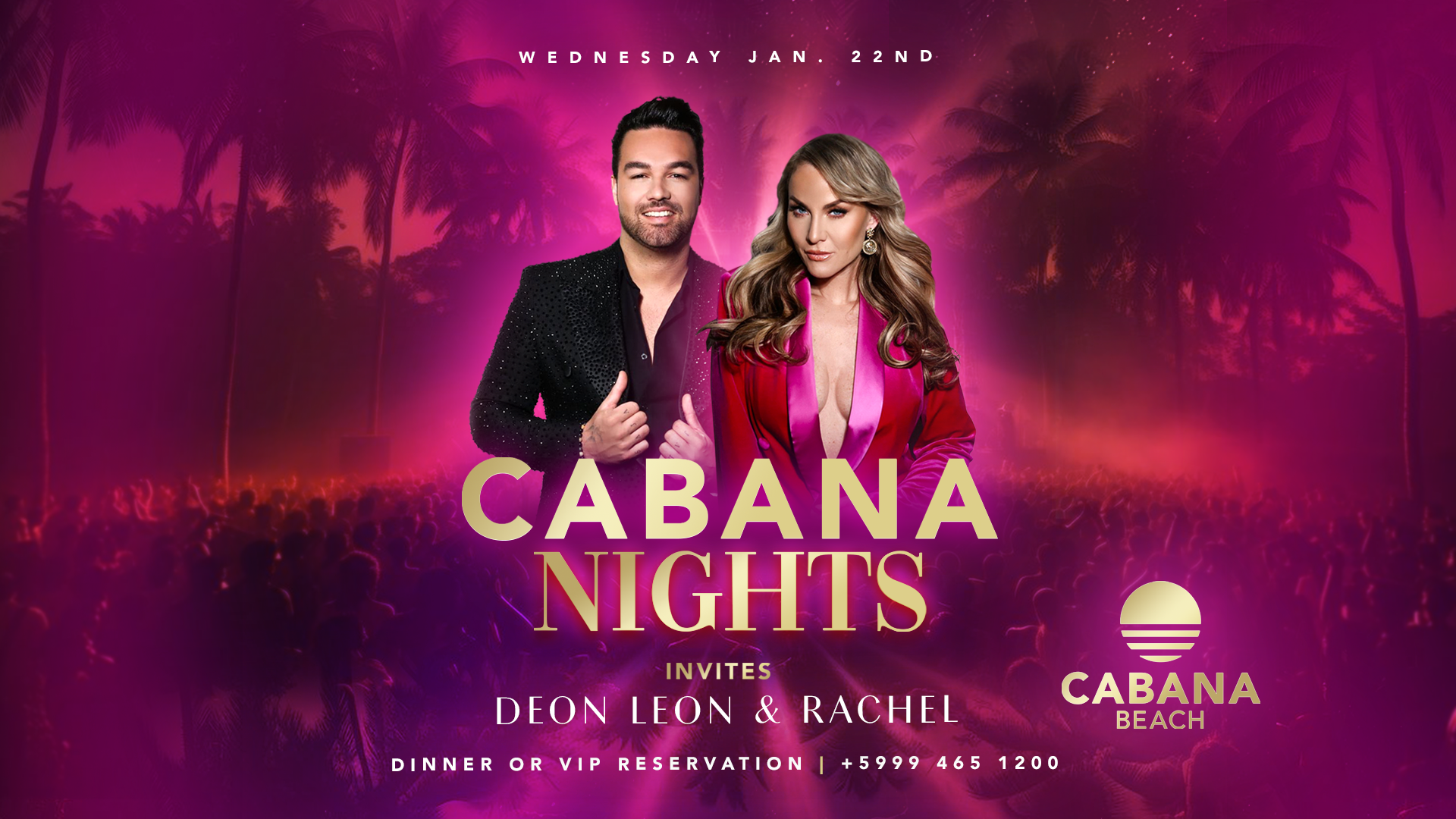 Cabana Nights Invites Deon Leon & Rachel Kramer