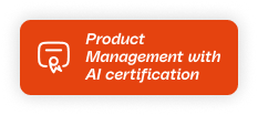 Button for Product Management with AI certification