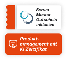 Schaltfläche für Produktmanagement mit KI-Zertifizierung