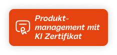 Schaltfläche für Produktmanagement mit KI-Zertifizierung