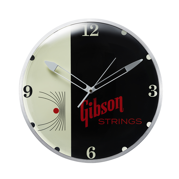 Gibson Vintage Lighted Wall Clock - Strings