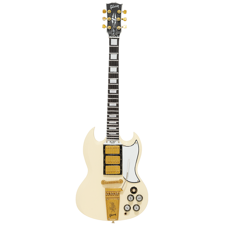 AXE HEAVEN® '64 SG Custom White 1:4 Scale Mini Guitar Model, | Gibson