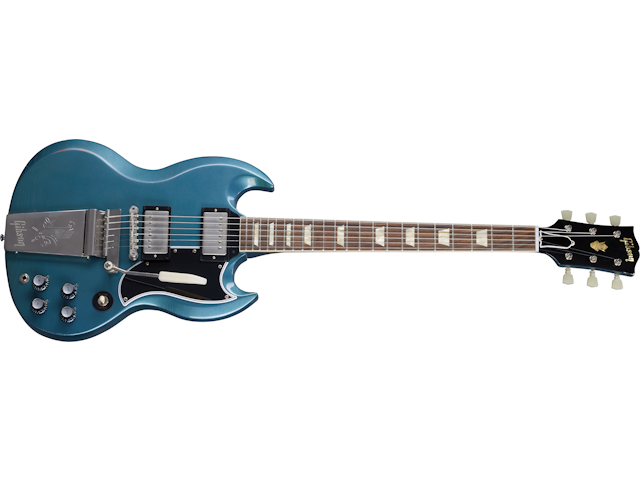 1964 SG Standard With Maestro Vibrola Pelham Blue Light Aged | Gibson