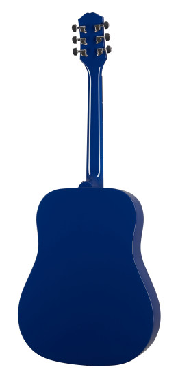 blue acoustic electric guitar