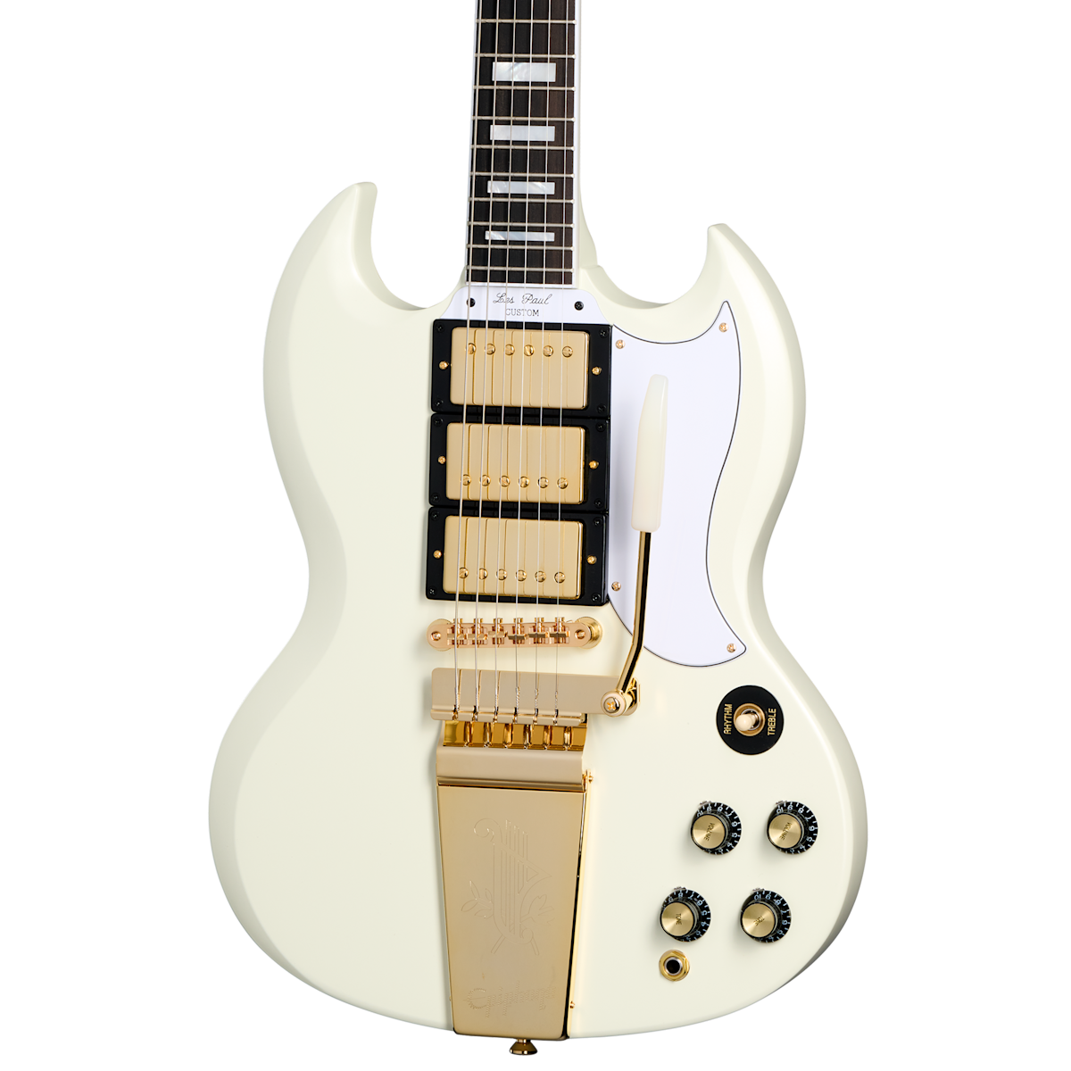 1963 Les Paul SG Custom with Maestro Vibrola, Classic White | Epiphone