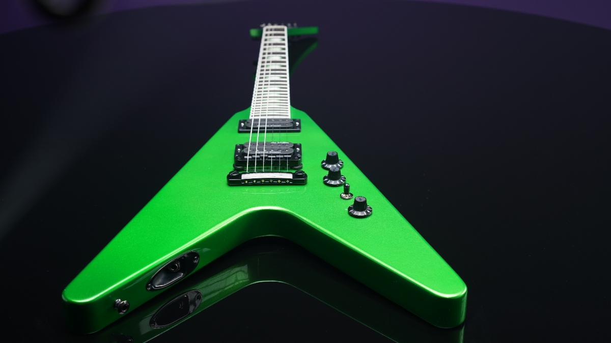 The Gibson Dave Mustaine Flying V™ EXP Rust In Peace.