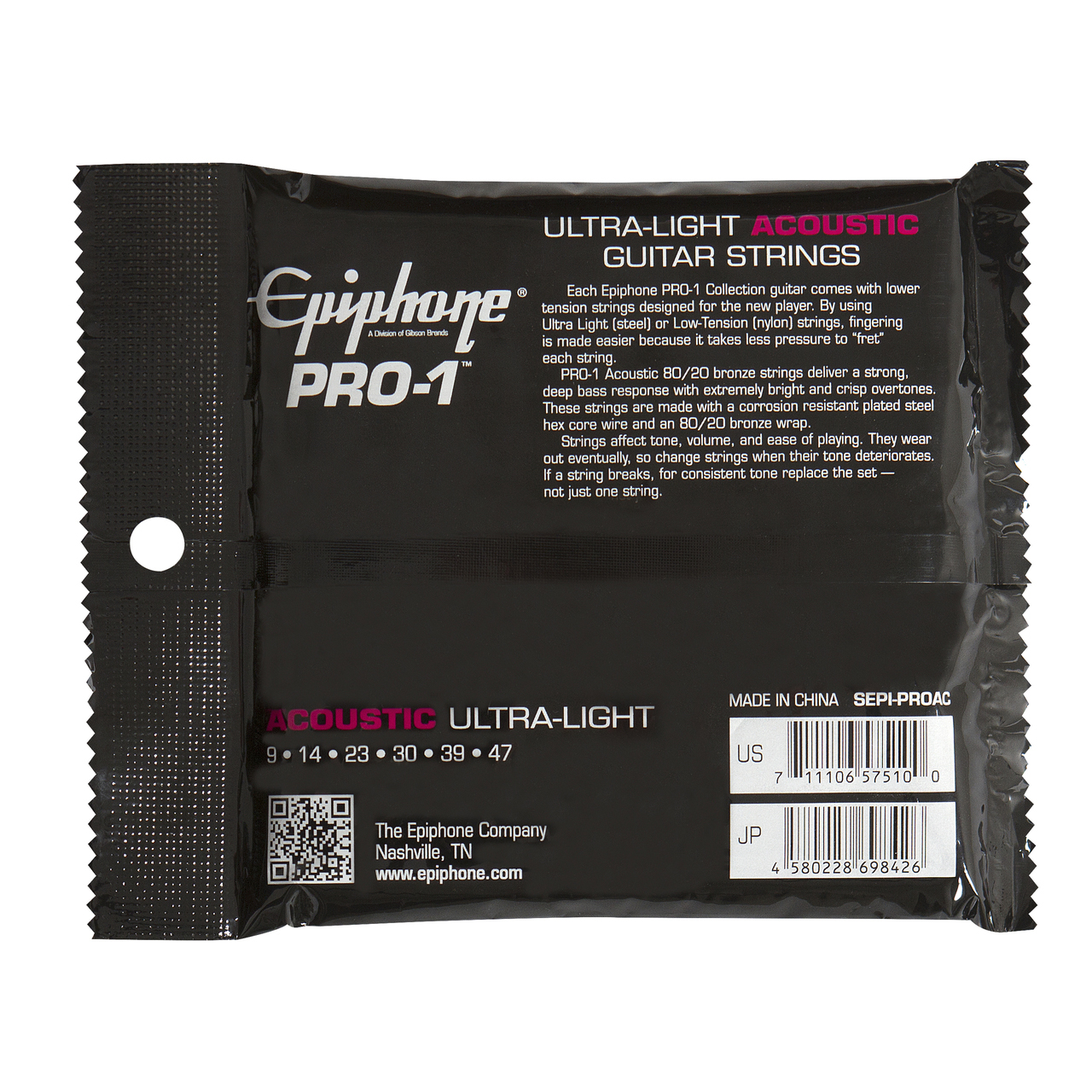 PRO 1 Ultra Light Acoustic Strings Epiphone