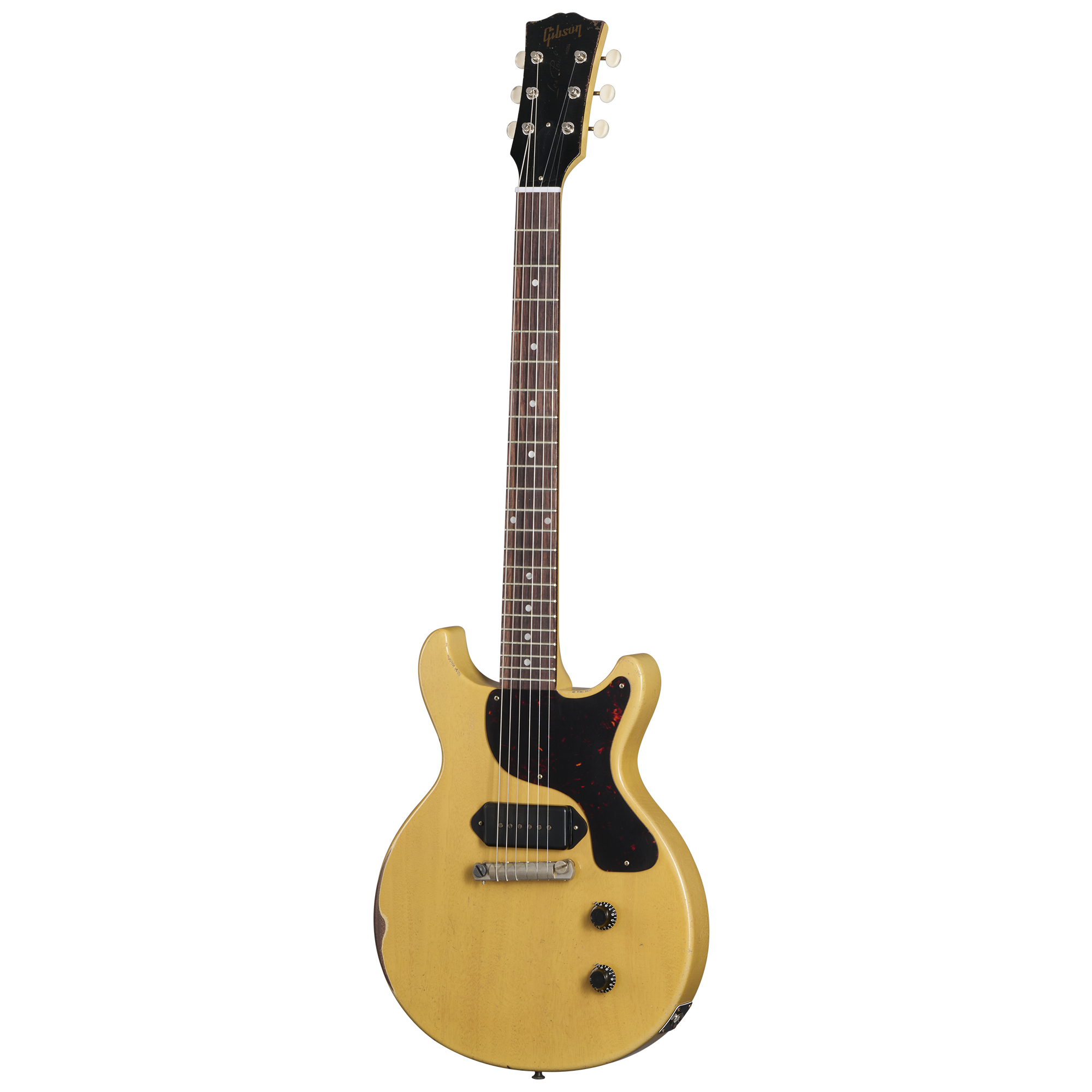 1958 Les Paul Junior Double Cut, TV Yellow, Murphy Lab Heavy Aged, TV Yellow  | Gibson