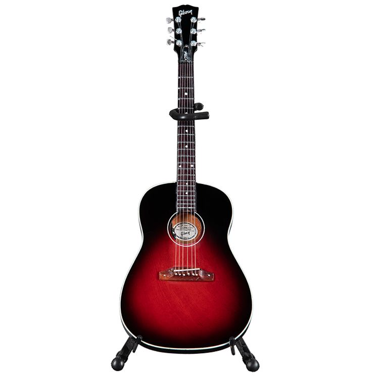 AXE HEAVEN® J-45 Slash Vermillion Burst 1.4 Scale Mini Guitar 
