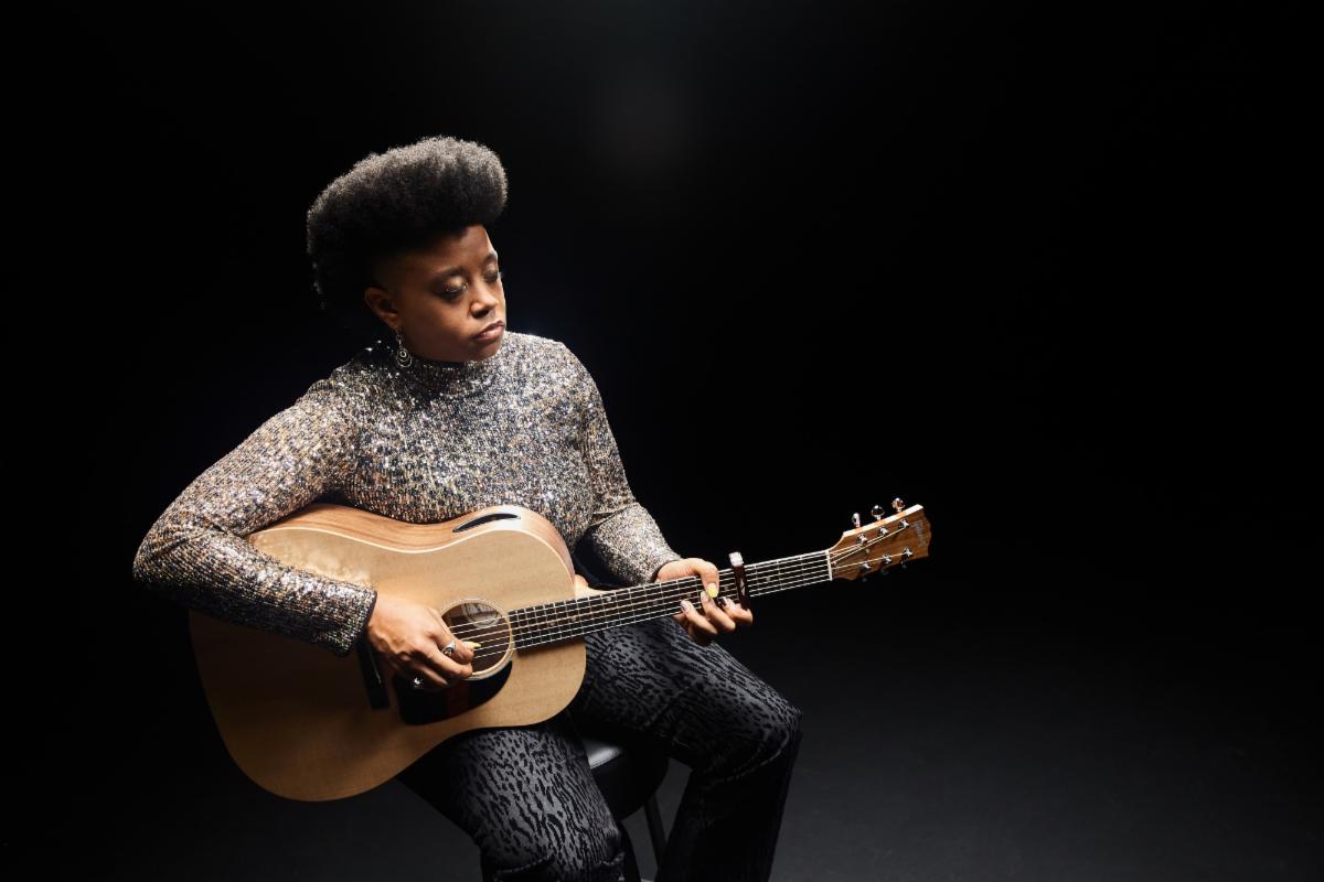 Above: Amythyst Kiah with the Gibson Generation Collection G-45.