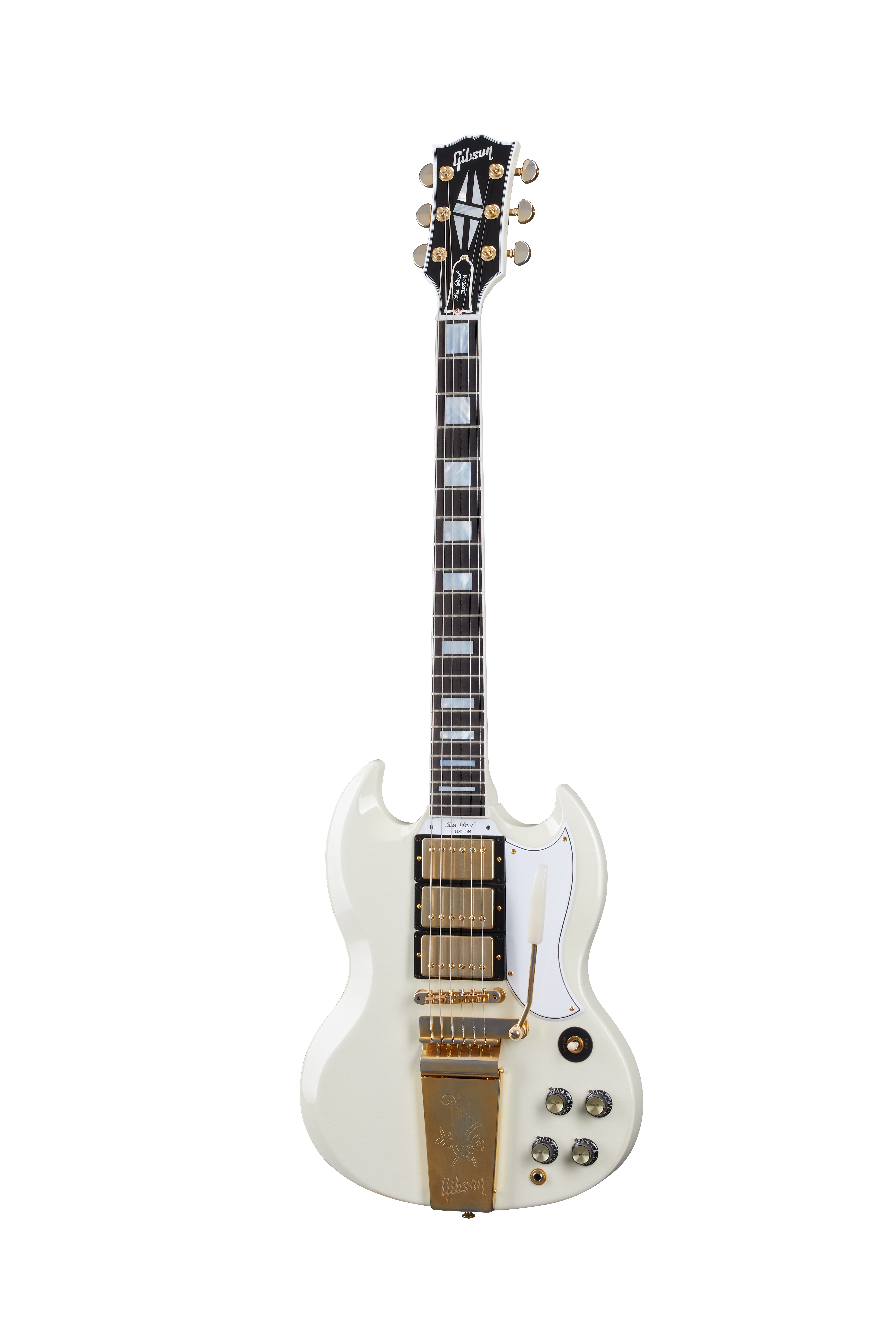 Gibson | 1963 Les Paul SG Custom With Maestro Vibrola Classic White Ultra  Light Aged