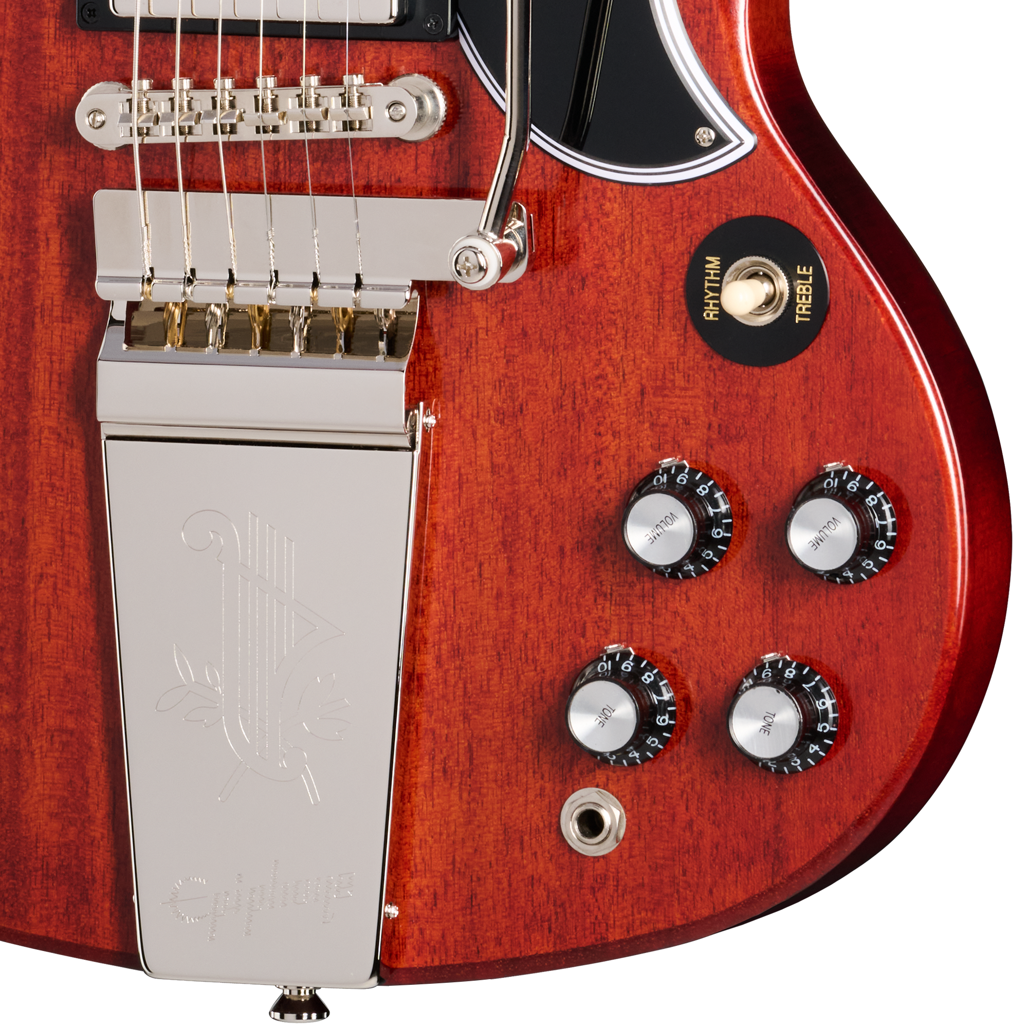 ギター Epiphone Guitar Vibrola Tailpiece Logo P KILLER Engraved Vibrola Tremolo Maestro Tailpiece GOLD for