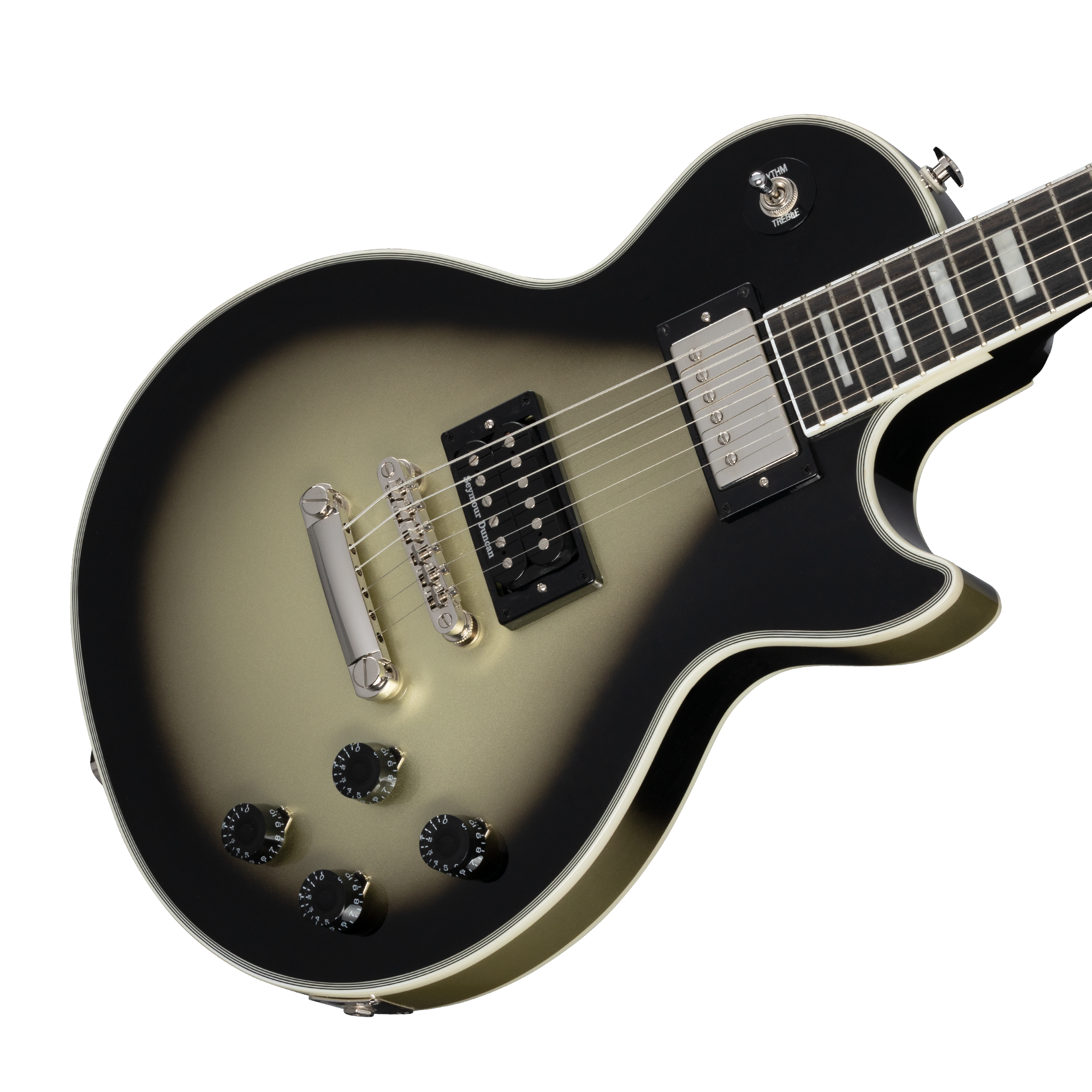 Epiphone  Adam Jones Les Paul Custom Art Collection: Korin Faught's  “Sensation” Antique Silverburst