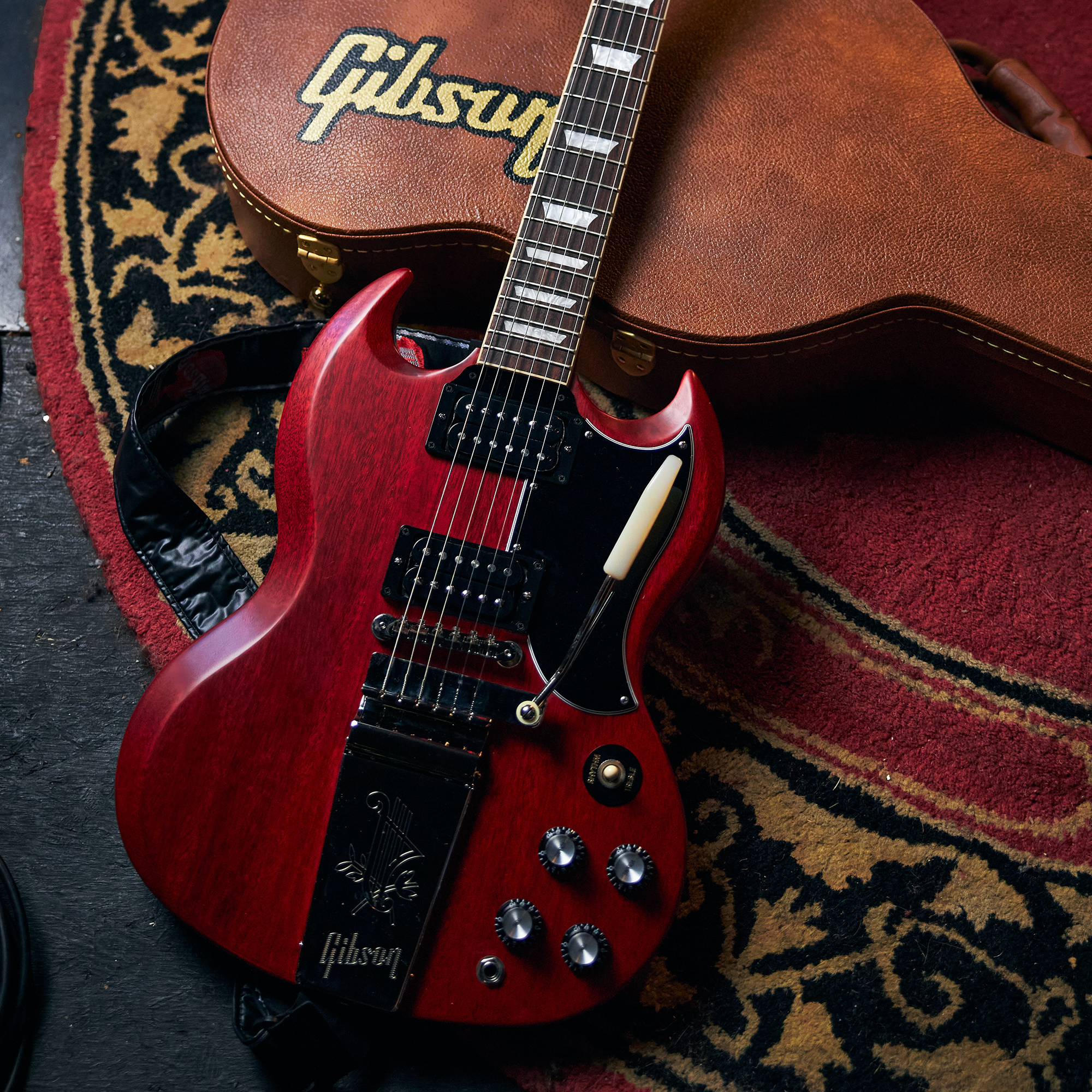 超激得限定SALEほぼ新品 Gibson SG Standard \'61 Sideways Vibrola 2019年 ギブソン