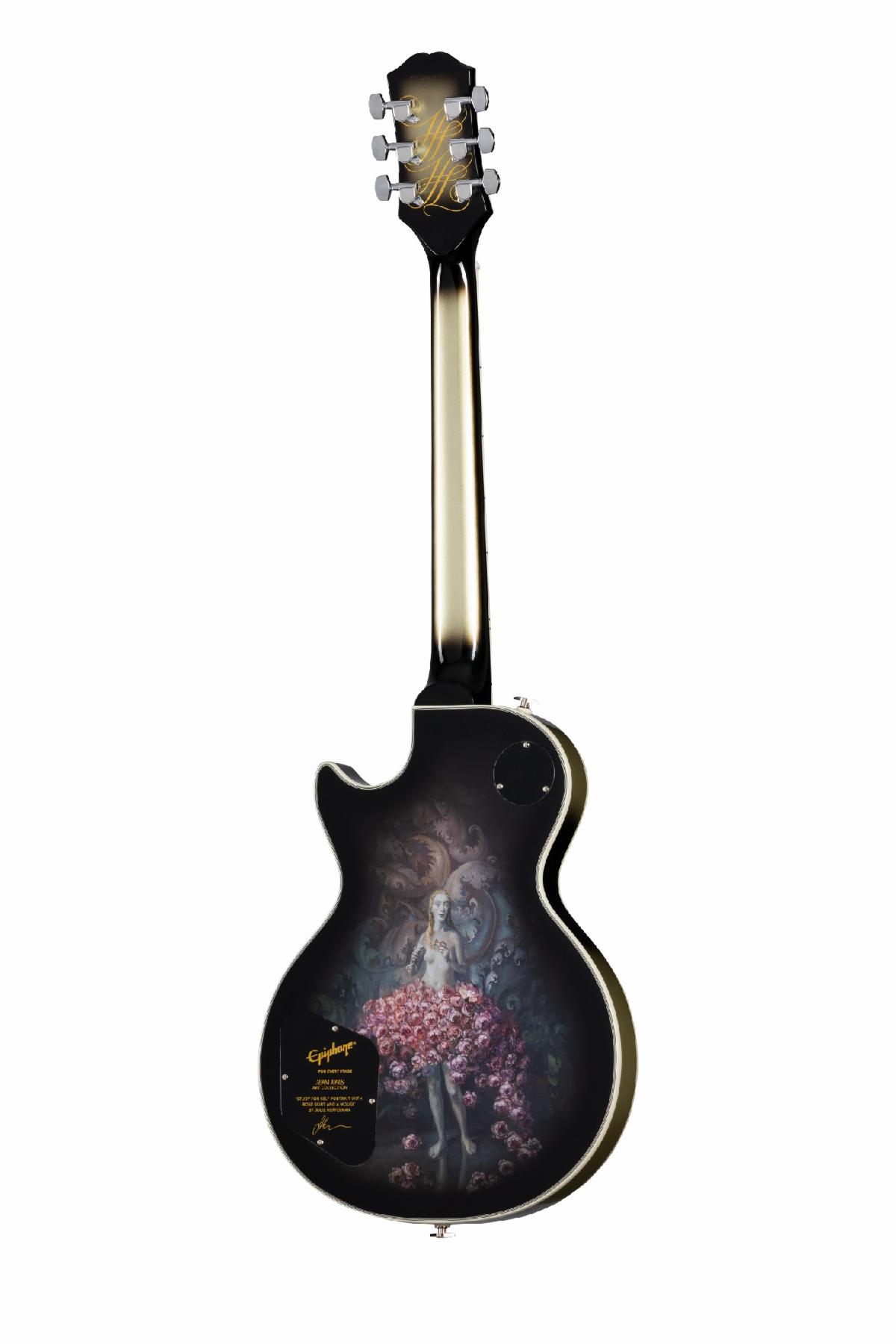 Epiphone Adam Jones Les Paul Custom Art Collection Julie Heffernan’s “Study For Self-Portrait with Rose Skirt and a Mouse”