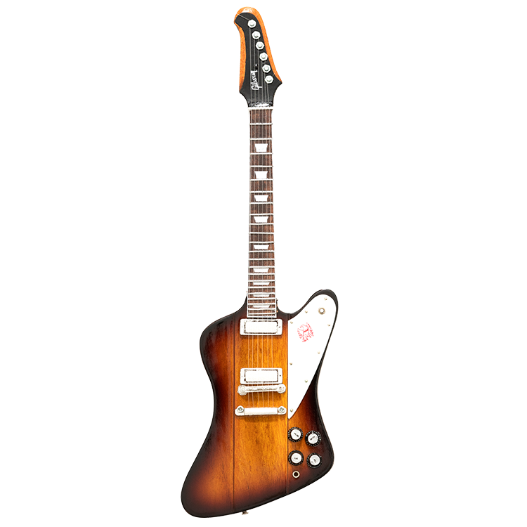 Gibson | AXE HEAVEN® Firebird V Vintage Sunburst 1:4 Scale Mini ...
