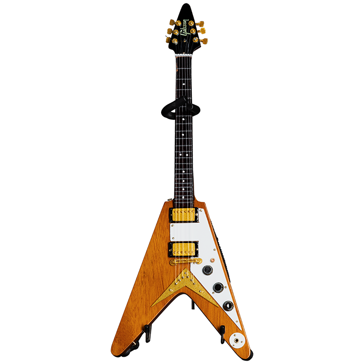 Gibson | AXE HEAVEN® '58 Korina Flying V 1:4 Scale Mini Guitar Model