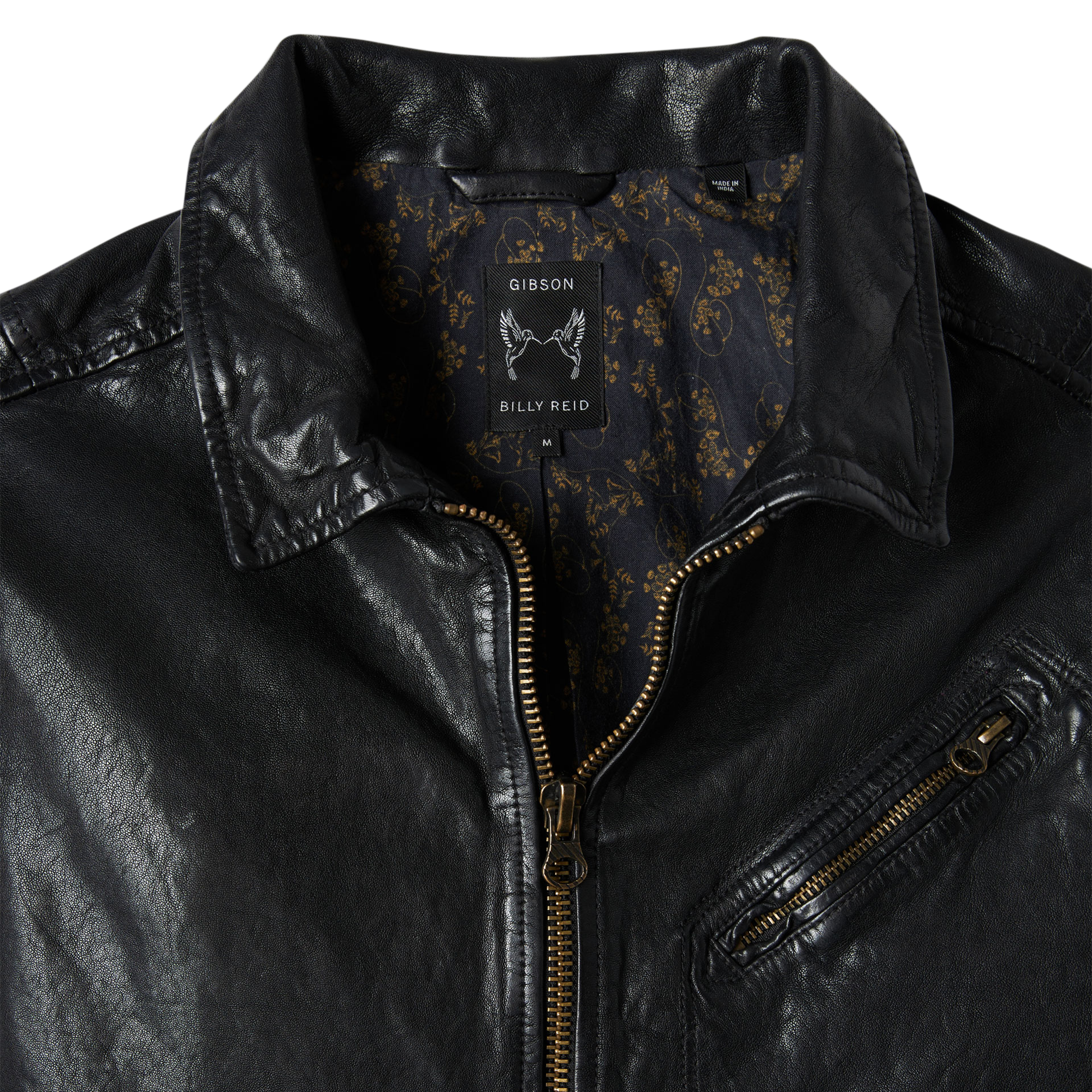 Billy Reid x Gibson Biker Jacket Black Gibson